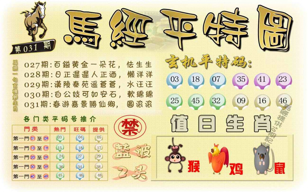 031期马经平特图（荐）[图]